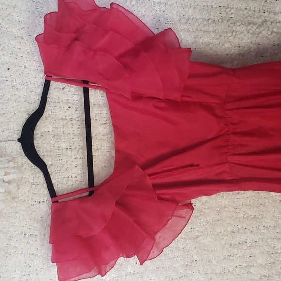 Vintage house of nu mode formal red maxi dress - Picture 2 of 8